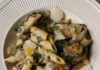 Romige penne met champignons en boerenkool