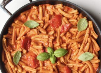 Romige Gochujang tomatenpasta
