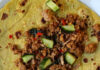 Roti met pittig Thais gehakt